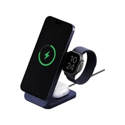 Energea magtrio 2, 3in1 foldable qi2 25w wireless charger - gunmetal